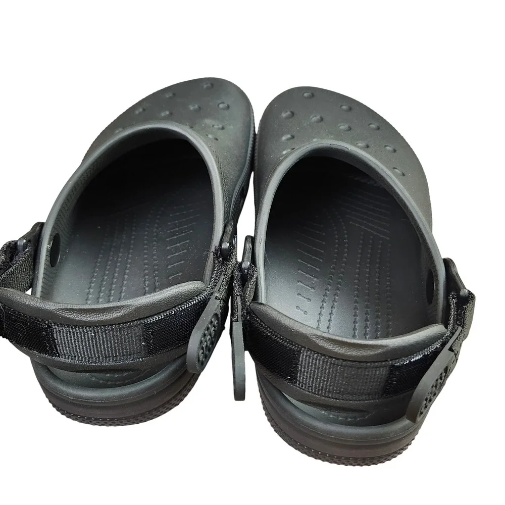 Crocs Classic All-Terrain Clog Black Adjustable Strap M 5 W 7‎ Slip On Rugged